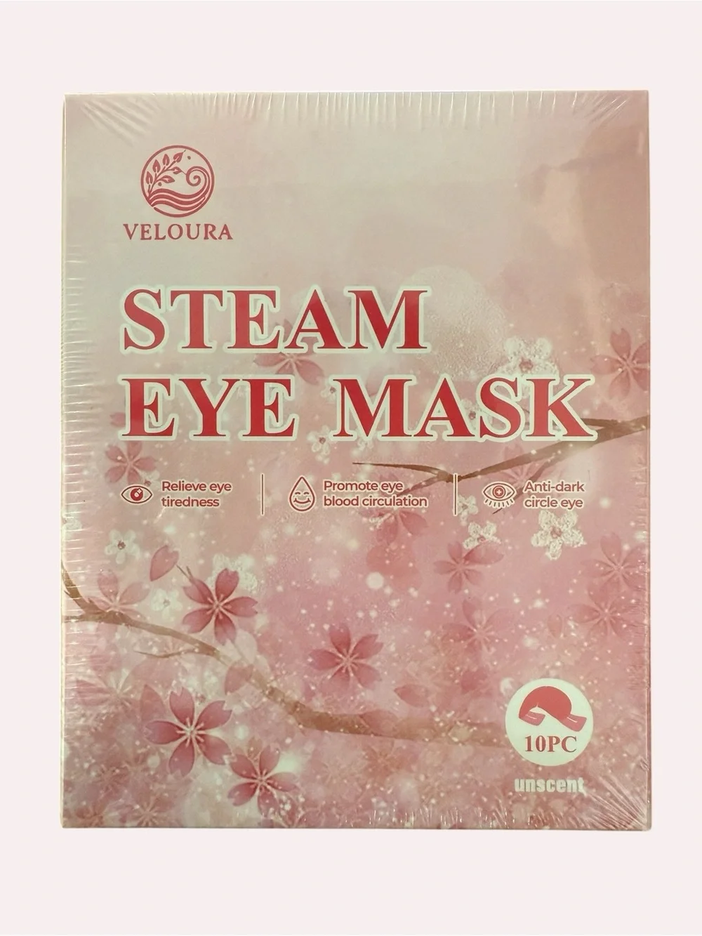 Veloura Steam Eye Mask - Set of 10 NIB Unscented